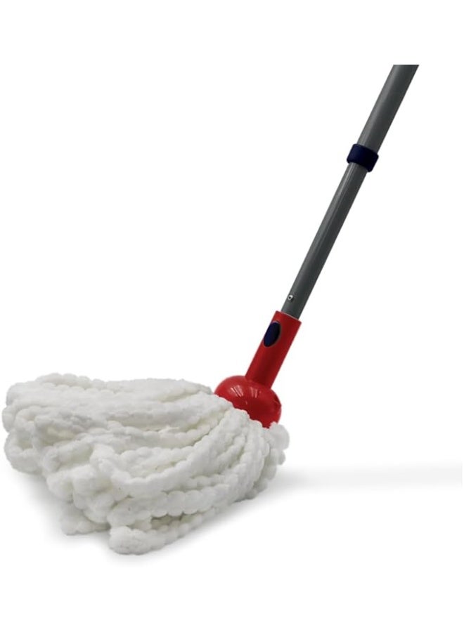 Royalford One-Click Series Easy Mop with Iron Handle RF12758 Super Absorbent Cotton Threads Mildew Resistant for all Floor Types Easy Clean - Image 1